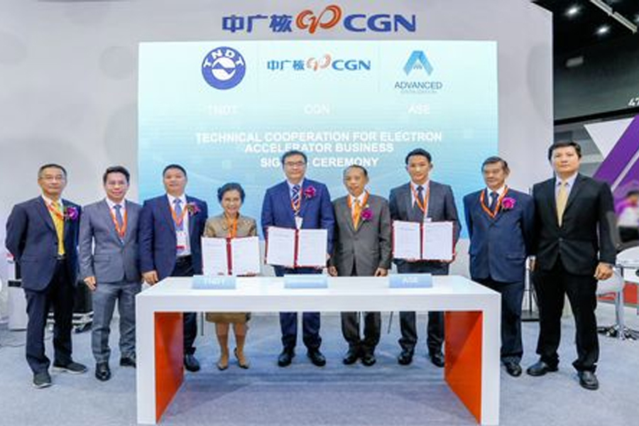 TNDT signed a technical cooperation agreement and placed Electron Beam accelerator order with CGN Dasheng for the development of ASE sterilization plant.
