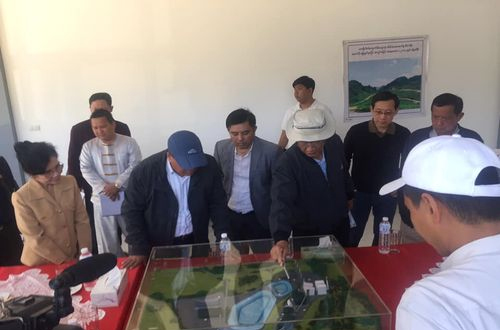 Shan State Cabinet Members and Teams visited the 2 x 10 MW Power Plant Project.