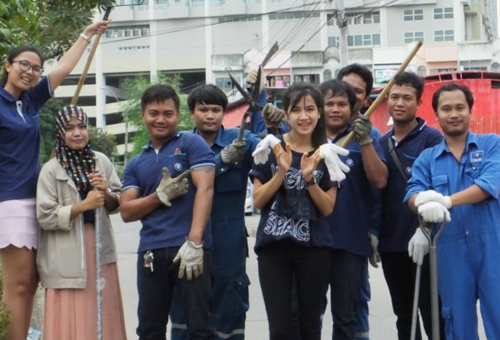 ปรับภูมิทัศน์รอบสำนักงาน และสถานที่ปฏิบัติงาน