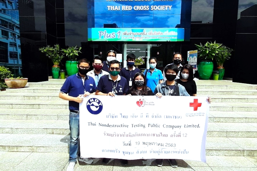 Blood donation with the Thai Red Cross Society for the 12th time