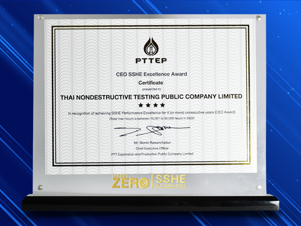 CEO Contractor Award for SSHE Performance Excellence for 4 consecutive years